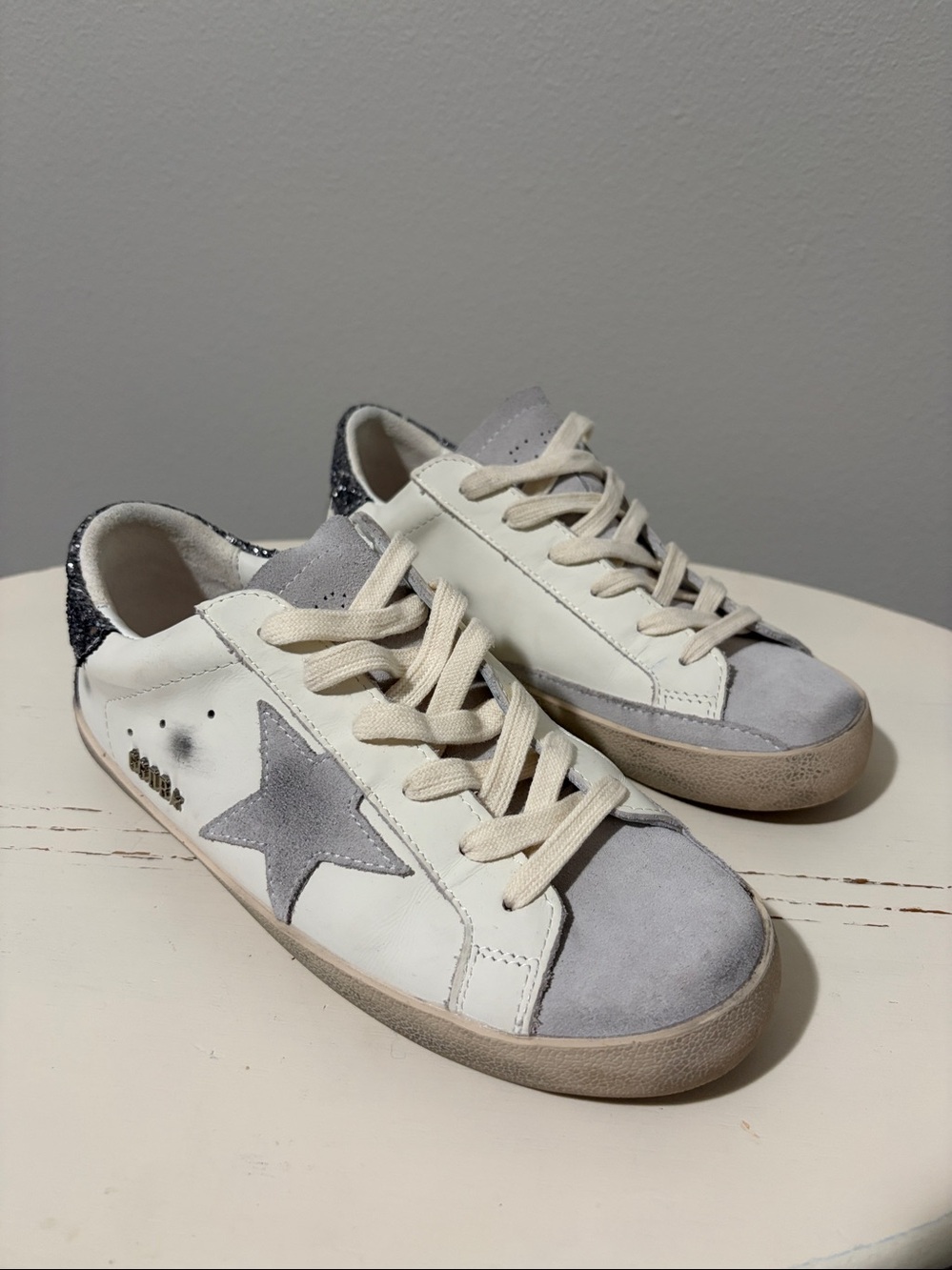 Golden Goose White Superstar Leather Sneaker size 37  Women’s